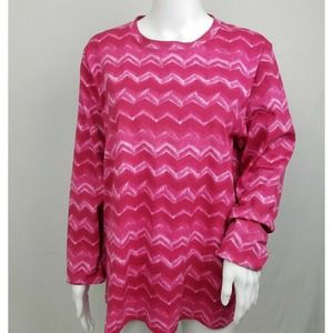 Great Northwest Top Pink Long Sleeves Size 1X NWOT